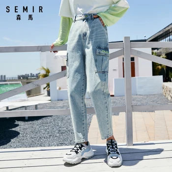 SEMIR Džínsy ženy trend nohavice dámy jeseň nové obľúbené nohavice značky denim ostrihané nohavice kórejský móda