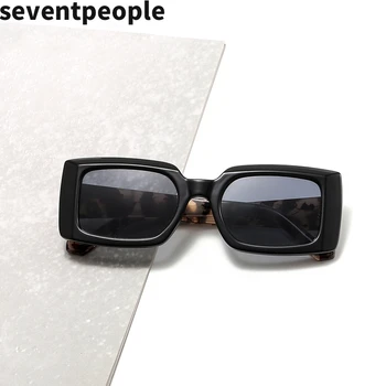 Obdĺžnik Slnečné Okuliare Ženy 2020 Módne Jelly Farba Leopard Tlač Slnečné Okuliare Mužov Vintage Malé Námestie Eyewears Oculos De Sol