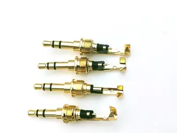 100ks 3,5 mm mužskej 3 pól stereo plug Opravy Slúchadlový Kábel Spájky plug nezahŕňa shell