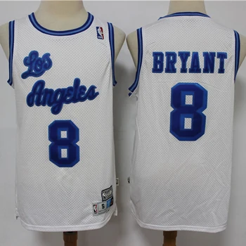 NBA pánske Los Angeles Lakers #8 Basketbal Jersey Kariéru Pamätník Black Mamba Kobe Bryant Retro Dresy Športové Swingman Jersey