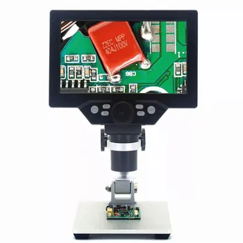 G1200 Elektronický Digitálny Mikroskop 12MPX 7 Palcový Veľký Displej HD LCD Displej 1-1200X Kontinuálne Zosilnenie Nástroj zväčšovacie sklo