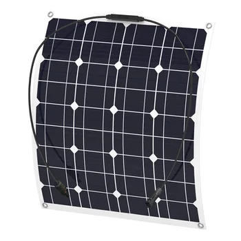 Flexibilný solárny panel 50w monokryštalické solárne 50 w watt fotovoltaické bunky 12v solárny panel power bank