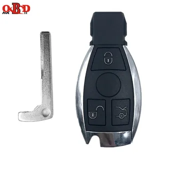 HKOBDII 3 Tlačidlá Smart Remote Kľúča Vozidla NEC BGA 315/433MHz na Mercedes Benz MB s akumulátorom držiak a volfrámu