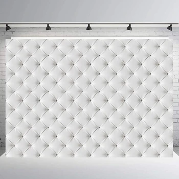 BEIPOTO Biele kožené postele fotografie pozadia fotografie pozadí studio Rekvizity vinyl textílie party dekorácie wallpaperB-399