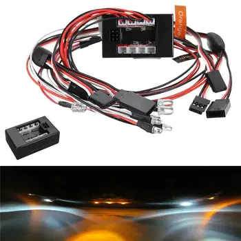 LED Svetla kit Nastaviť Brzdy Otočte Signál Simulátor Pre 2,4 G 1/10 RC Auto Súčiastky Príslušenstvo