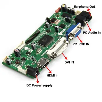 VGA LED, LCD, HDMI, DVI Radič doske Auta DIY pre 15.6