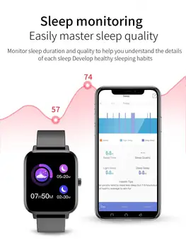 P8 Smart hodinky pánske hodinky Bluetooth hodiny Hovoru Srdcovej frekvencie, Krvného Tlaku Kyslíka v Krvi, Monitorovanie smartwatch smart hodinky