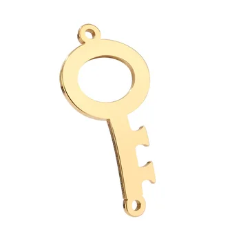 Nové prišiel Zlatý Tón Kľúčový prívesok konektory pre kutilov, náramky, náhrdelník príslušenstvo