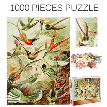 75*50 puzzle 1000 kusov Montáž obrázok kolibrík hádanky hračky pre dospelých, deti, deti hry, vzdelávacie Hračky