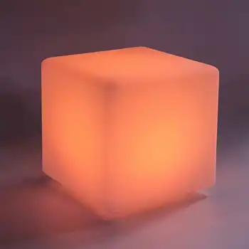 30 cm RGB LED Svetlo Cube Sedadlo Stoličky Nepremokavé Nabíjateľná LED Osvetlenie + Diaľkové Ovládanie na Panel Home Decor