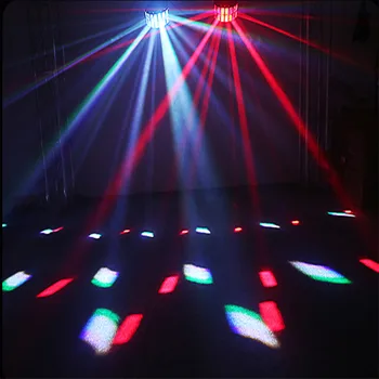 F&GFury LED Fáze Účinok diaľkové Svetlá Hliníkovej Zliatiny Double Butterfly Efekt Lineárne Osvetlenie Disco Kluby Profesionálne Stage & Dj