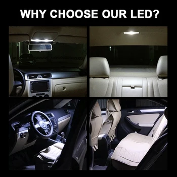 LED Auto, Interiér Strechou Dome Ľahké Strešné Čítanie Svetlá pre VW Passat CC B6 B7 3C Golf 4 5 6 Plus, Jetta 1K2 Scirocco Sharan Tiguan