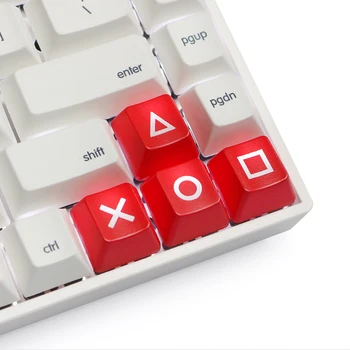 Mechanické klávesnice ABS Pervious na svetlo keycap smer tlačidlo hore a dole, Vľavo, vpravo cherry mx šípky OEM PSP červená čierna