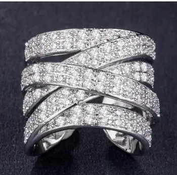 YTF91 Predaj 925 silver Otvoriť Prstene Pre Ženy, Tvorivé Módne Šperky