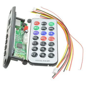 Bezdrôtový Bluetooth, 12V MP3, WMA Dekodér Rady o Modul USB TF Rádio Pre Auto