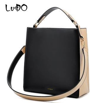 LUCDO 2020 ženy taška vintage ženy, Luxusné kožené kabelky módnych Ramenný program Messenger tašky veľké dámy Tote tašky bolsas feminina