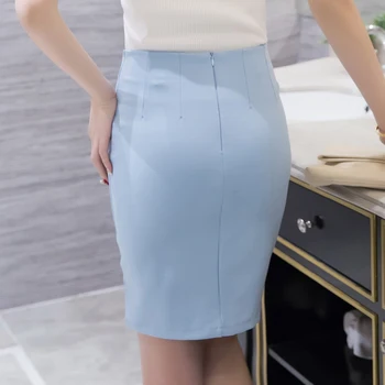 Móda žena sukne 2021 Sexy Štíhla úrad práce nosenie ceruzku sukne s vysokým pásom formálne ženy sukne plus veľkosť 3XL 4XL 5XL 159F 40