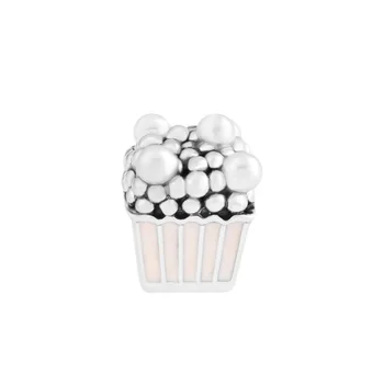 DIY Korálky Charms Striebro 925 Originálny Náramok Mincový Striebro-Šperky Chutné Popcorn Guľôčok PRE šperky Berloque Perles