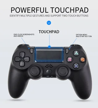 Bezdrôtové PS4 Radič Bluetooth Gamepads Pre PlayStation 4 Pro/Slim Hra Ovládač (S 2*Light Samolepky 2*Ovládač Spp)