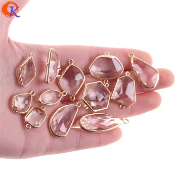 Srdečné Dizajn 50Pcs Šperky Príslušenstvo/Hand Made/DIY Výrobu alebo Náušnice Konektory/Crystal Prívesok/Charms Šperky/Náušnice Zistenia