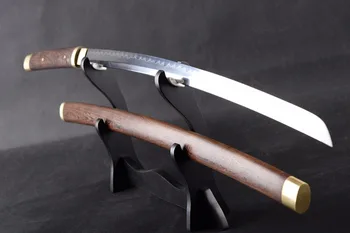 Brandon Meče Full Tang Japonský Samuraj Katana s Rosewood Saya Veľmi Ostré Zložené Ocele Hliny Tvrdeného Espada Meč