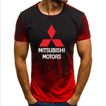 2019 Nové letné Mitsubishi T-shirt muži a ženy pracujú krátky rukáv T shirt Kamufláž Krátke Rukáv tričko