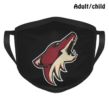 Coyotes , Arizona Vlastný Dizajn Masky Pre Dospelých, Deti Proti Prachu Arizona Tím Usa Usa, Kanada Sport Ice Hockey Logo