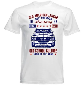 2019 Lete Okrúhlym Výstrihom pánske Tričko Fashion Vintage Americký Mustang Shelby Gt 500 Nových Bavlna T-Shirtcool T Košele Pre Mužov
