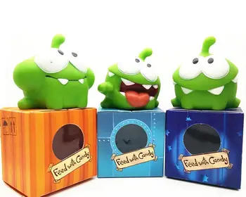 Lano Žaba Vinyl Gumy Android Hry Doll Rezu Lano OM NOM Cukroví Gulping Monster Hračka Obrázok Baby Vŕzgať Hluku Hračka