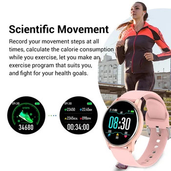 LIGE Módne Žena Smart Hodinky Športové Fitness Tracker Pre Android a ios Srdcovej frekvencie, Krvného Tlaku Monitor Krokomer smartwatch mužov