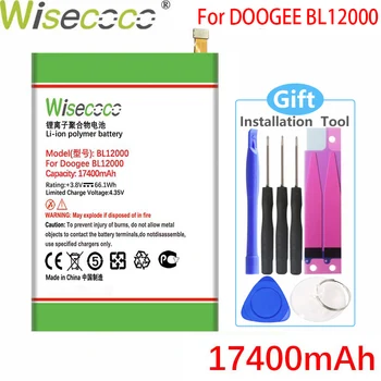 WISECOCO 17400mAh Batérie Pre Doogee BL12000 Pro Mobilný Telefón, Kvalitné Batérie+Kódu Sledovania