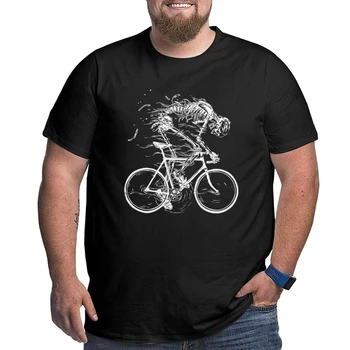 Kostra Lebky Cyklu T-Shirt Mužov Camisas Bavlna Tees Veľká Veľkosť Fitness Tričká Classic Streetwear Tshirts