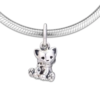 CKK Hodí Pandora Náramok Sladké Mačky Korálky Pre Šperky Robiť Kúzla Rýdzeho Striebra 925 Pôvodné Perličiek Kúzlo Kralen Perles