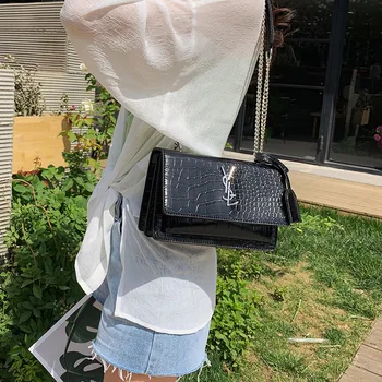 Luxusné Dámske Kabelky 2019 Nové Módne Bežné Reťazca Ramenný Messenger Bag Classic Značky Dizajnér Messenger Taška