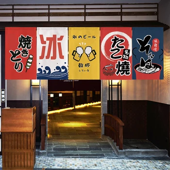 Japonská Kuchyňa Opony Pol Dekoratívny Záves Záves Oblasť Opony Sushi Reštaurácia Záves Dverí Záves