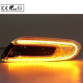 2X Pre Mini Cooper F55 F56 F57 LED Blatník Obrysové Svetlo Bočné Obrysové svetlo Lampy Amber Jasné