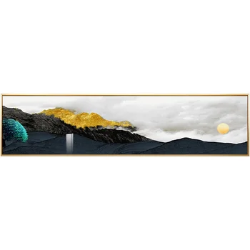Moderné sunrise zlaté Hory plátno na maľovanie krajiny plagát a tlač wall art obrázky, obývacia izba, spálňa domova