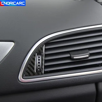 Konzolu Prednej strane výstupu Vzduchu Samolepky, Dekorácie Výbava Uhlíkových Vlákien Pre Audi A6, A7 2012-2018 LHD Auto Styling Interiérové Doplnky