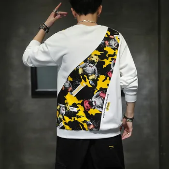 Muži Mikina Japonskom Štýle 2020 Nový Príchod Hoodie Módne Bežné Tepláková súprava Hip Hop Športové oblečenie, fitness Streetwear