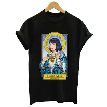 2019 Nové Ženy Móda Tumblr T-shirt Harajuku Tlač Krátky Rukáv O-neck Top