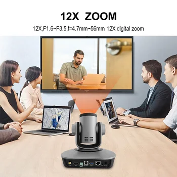 1080P PTZ IP video konferencie kamera HD-SDI/USB3.0 (voliteľné) 2MP HDMI H. 265 Fotoaparát 12X/20X zoom s diaľkovým adaptér