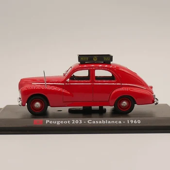 Leo Model 1:43 Peugeot 203 1960 Casablanca Maroko taxi Diecast Auto Zliatiny Hračka Zberateľstvo