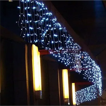 Vianočné String Svetlá Garland Outdoor Indoor LED Svetelné Dekorácie 5m 110V 220V 100 Led Záves Pokles Domácej Bary Strany Záhrada