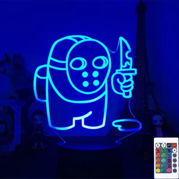 3D Ilúziu Medzi Nami Lampa Hra LED Noc Lignt Tabuľka Stolná Lampa USB Powered Led Svetlá Spálne Dekorácie Domova Dieťa Darček