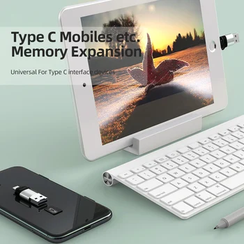 Ihuigol TF/Micro SD Čítačka Pamäťových Kariet USB Typu c Moilbe Telefón Adaptér Kariet Pre Huawei P30 P40 Samsung S10 Xiao mi 9