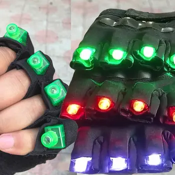 Nová Vysoko kvalitný zelený laser rukavice nočný klub bar party dance spevák tanečné rekvizity DJ mechanické rukavice LED svetlo