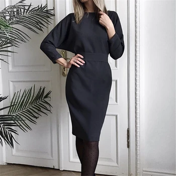 Letné Obväz Šaty 2019 Čierne Tlačidlo Hore Šaty Žien Streetwear Elegantný V Krku Šaty Dámy Maxi Šaty Kórejský Móda