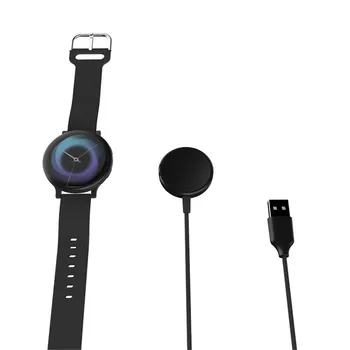 Q1 Smart hodinky nabíjací dock stojan pre Samsung Galaxy Sledovať Aktívne SM-R500 Bezdrôtový Nabíjací Stojan USB Magnetické rýchlo nabíjací kábel