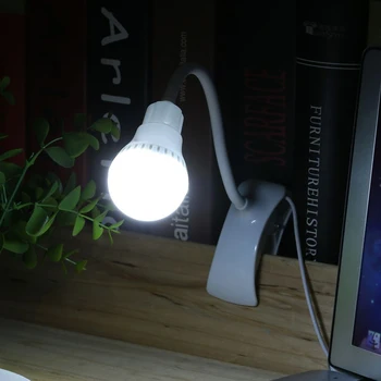 Klip Ochrana Očí LED stolná Lampa Stolná Lampa 5VUSB Stôl Svetlo Super Jasná USB Port Klip Na Miesto Pre Notebook, PC, Notebook Čierna