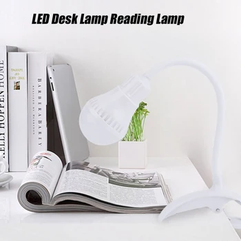 Klip Ochrana Očí LED stolná Lampa Stolná Lampa 5VUSB Stôl Svetlo Super Jasná USB Port Klip Na Miesto Pre Notebook, PC, Notebook Čierna